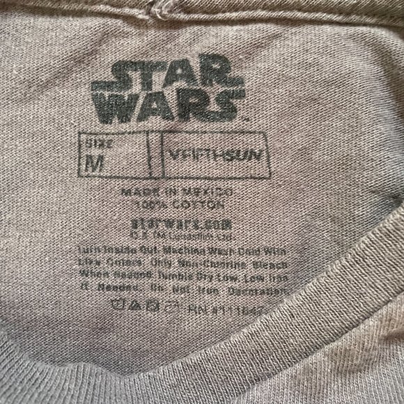 Star Wars Fifth Sun In A Galaxy Far Away Men's Medium Short Sleeve Gray T Shirt - Picture 3 of 6